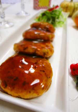 ☆秋鮭の照り焼きつくね (゜))<<-レシピのメイン写真