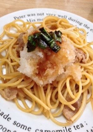 豚バラのおろしポン酢パスタ-レシピのメイン写真