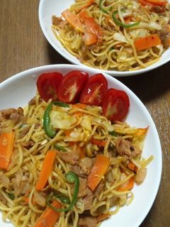 キムチ入り焼きそば♪-レシピのメイン写真