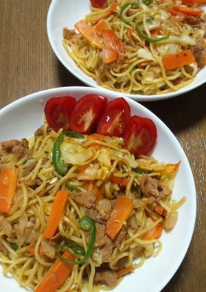 キムチ入り焼きそば♪-レシピのメイン写真