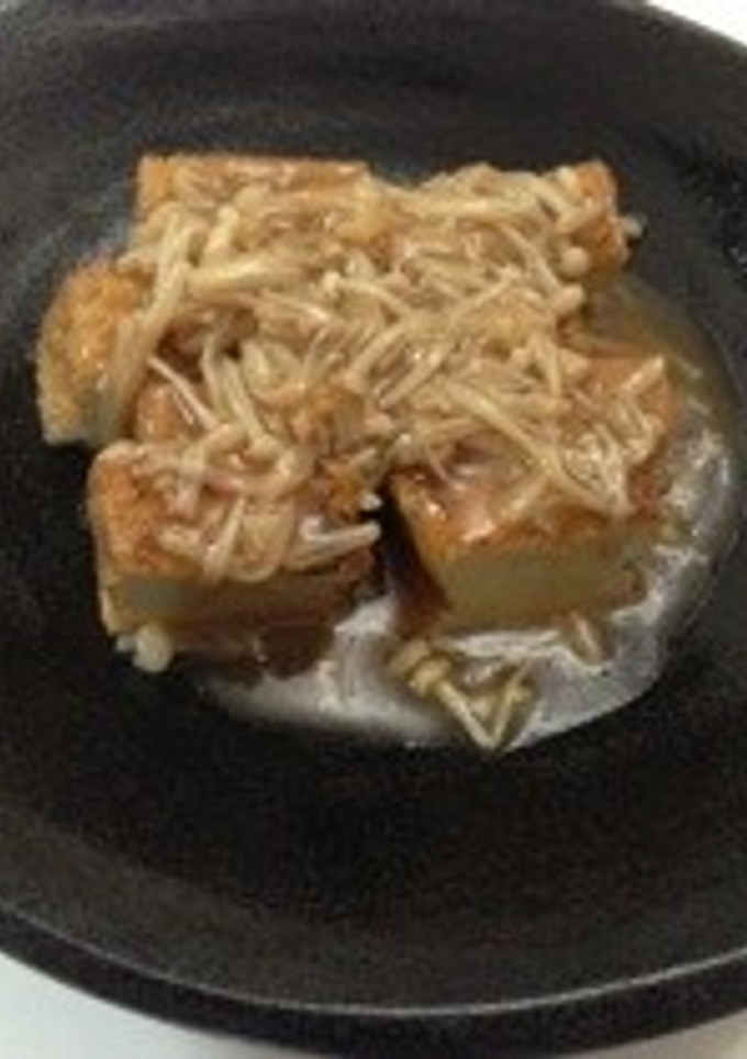 厚揚げ豆腐のエノキあんかけ-レシピのメイン写真