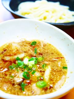 つけうどん。すりゴマたっぷり!ねぎ豚だれ-レシピのメイン写真