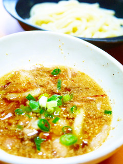 つけうどん。すりゴマたっぷり!ねぎ豚だれ-レシピのメイン写真