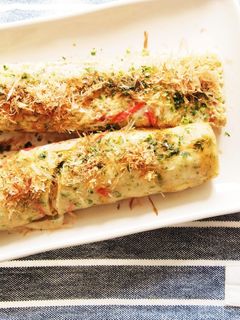 たこやきの粉でくるくるお好み焼き-レシピのメイン写真