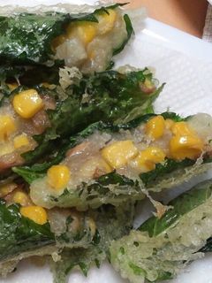 コーンと山芋のしそ巻き揚げ-レシピのメイン写真
