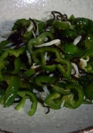 ピーマンの塩昆布あえ-レシピのメイン写真