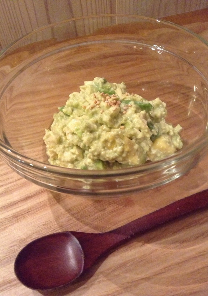 豆腐とアボカドのマヨわさび醤油和え-レシピのメイン写真