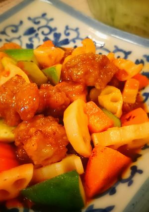 フルーティな甘酢あん☆酢鶏(酢豚)-レシピのメイン写真