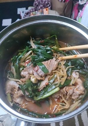にらもやしピリ辛なべ(個人的料理メモ-レシピのメイン写真