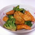 鶏胸肉とブロッコリーのオーロラソース和え