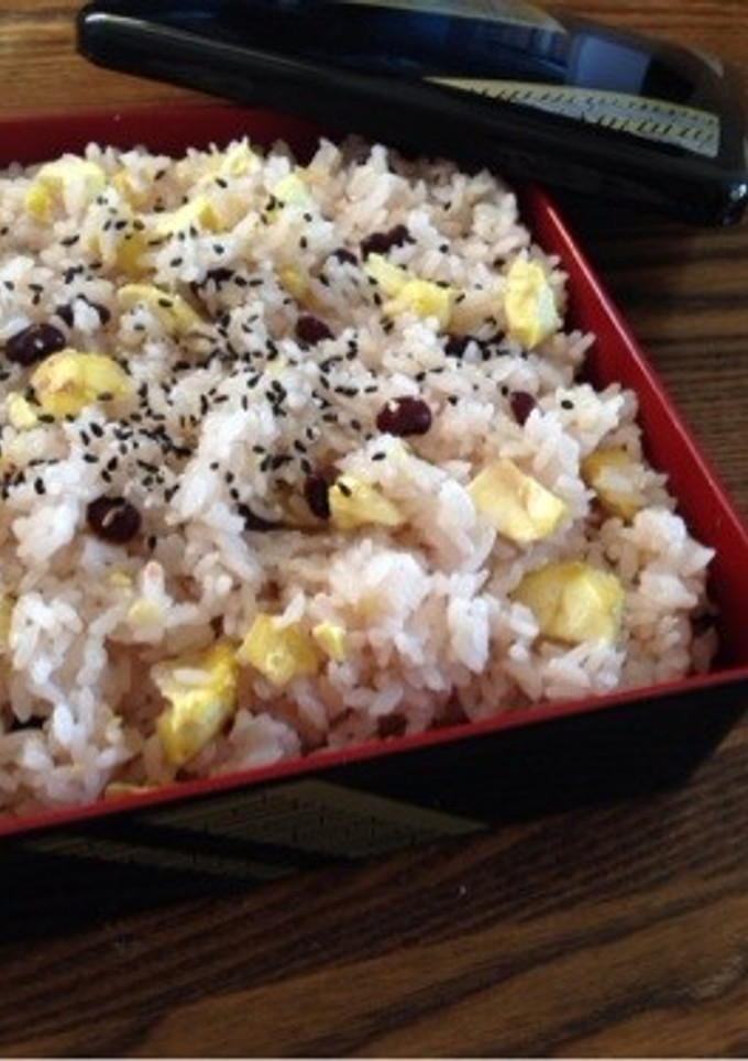 簡単♪赤飯おこわで栗おこわ 栗ご飯-レシピのメイン写真