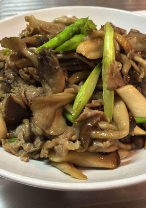 アスパラキノコと豚肉のバター醤油ソテー-レシピのメイン写真