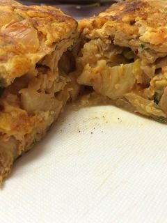 白菜キムチの厚焼き卵-レシピのメイン写真
