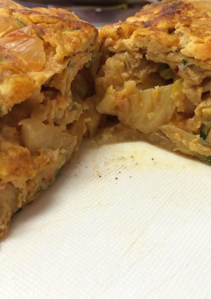 白菜キムチの厚焼き卵-レシピのメイン写真