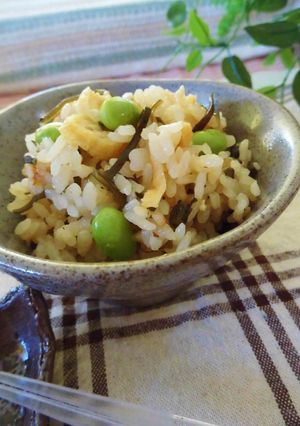 塩昆布の炊き込みご飯-レシピのメイン写真