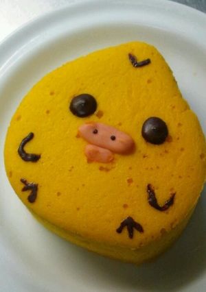 キイロイトリのかぼちゃスフレチーズケーキ-レシピのメイン写真