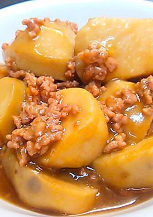 万能醤油だれで~ 里芋のそぼろ煮-レシピのメイン写真