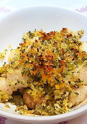 マッシュルームと小柱(貝柱)のパン粉焼き-レシピのメイン写真