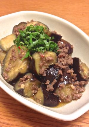 なすと豚ひき肉のピリ辛炒め-レシピのメイン写真