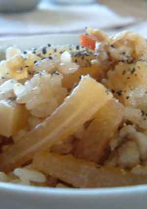 大根と豚肉の混ぜご飯-レシピのメイン写真