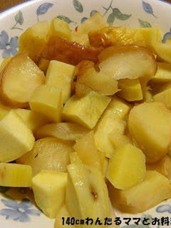 材料3つ★簡単さつまいもとりんごの甘煮-レシピのメイン写真