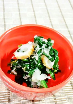 ほうれん草と竹輪のみぞれあえ♪-レシピのメイン写真