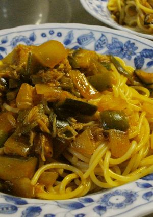 トマトジュースで簡単帆立スパ-レシピのメイン写真