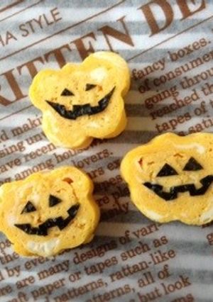 卵焼きでジャックオランタン☆ハロウィン弁-レシピのメイン写真