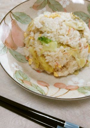 かにかま&レタスの炒飯-レシピのメイン写真