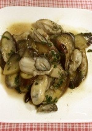 にんにくと大葉でかきのオリーブオイル炒め-レシピのメイン写真