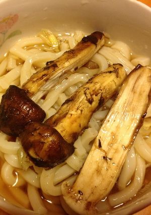 松茸うどん-レシピのメイン写真