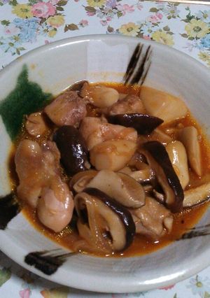 鶏とたっぷりキノコのケチャ煮-レシピのメイン写真