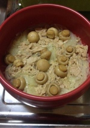タマネギとツナのレンジで簡単料理-レシピのメイン写真