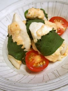 鶏のささみの明太クリームチーズチマヨ焼き-レシピのメイン写真
