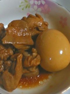 鶏もも肉とゆで卵の甘酢煮-レシピのメイン写真