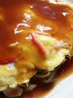 ★ウチの野菜炒め~かに玉のせ~★-レシピのメイン写真