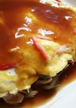★ウチの野菜炒め~かに玉のせ~★-レシピのメイン写真
