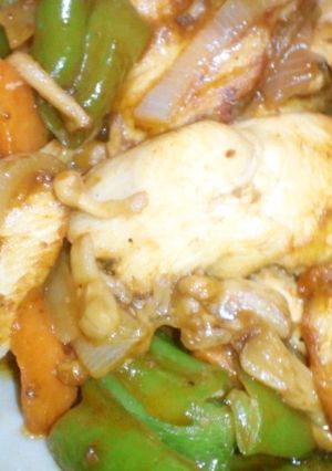 鶏胸肉で酢豚風野菜炒め-レシピのメイン写真