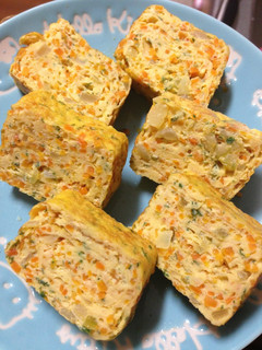 幼児食やお弁当にオムレツ風玉子焼き。-レシピのメイン写真