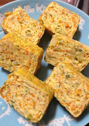 幼児食やお弁当にオムレツ風玉子焼き。-レシピのメイン写真