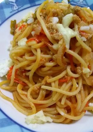 フライパンひとつでナポリタン♪-レシピのメイン写真