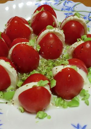 枝豆&ミニトマトのカプレーゼ-レシピのメイン写真