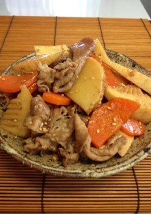 豚肉と筍の甘辛煮-レシピのメイン写真