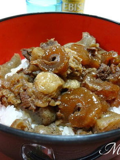 圧力鍋で楽ちん ぼっかけ丼(スジコン)-レシピのメイン写真
