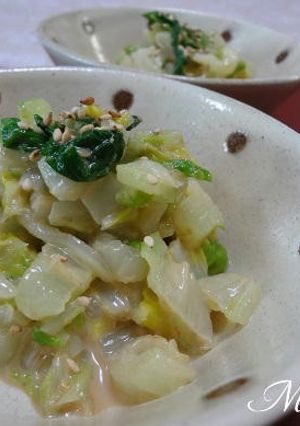 簡単すぎてスイマセン！白菜のゴマ和え-レシピのメイン写真