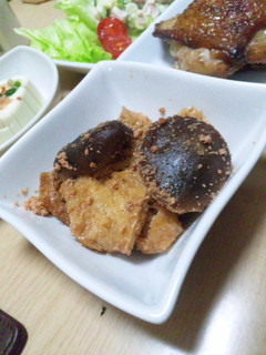 【副菜】簡単☆椎茸と油揚げのたらこ和え-レシピのメイン写真