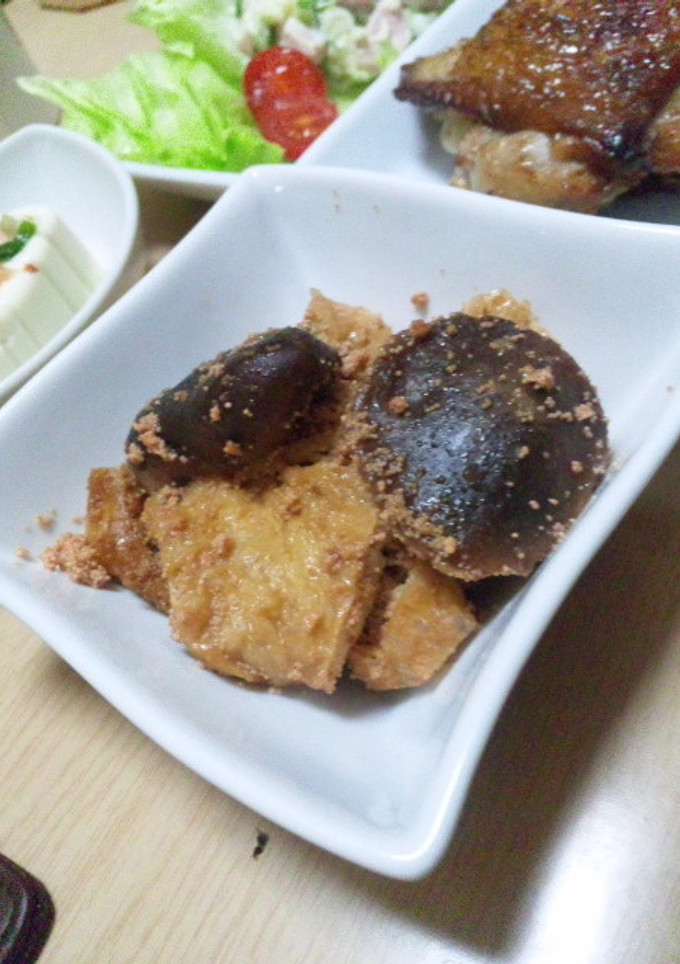 【副菜】簡単☆椎茸と油揚げのたらこ和え-レシピのメイン写真