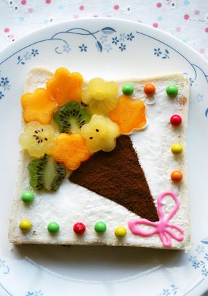 ブーケ風♪デコパン-レシピのメイン写真