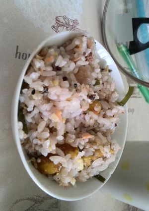覚え書き　鮭栗ご飯-レシピのメイン写真