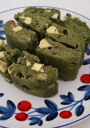 レンジで楽チン♪緑のさつまいも蒸しパン-レシピのメイン写真